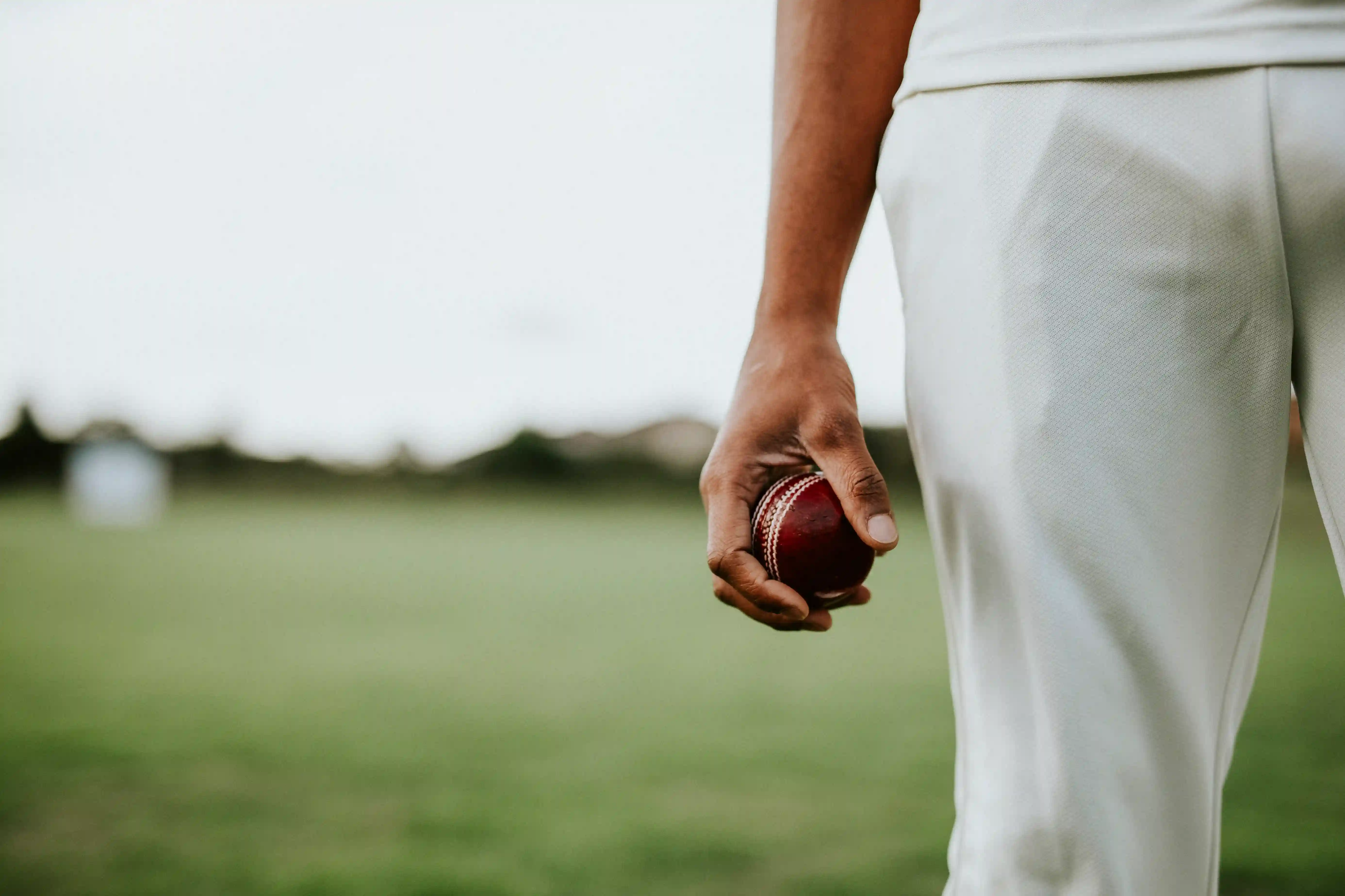 Cricket player running